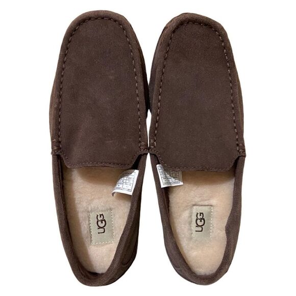 UGG Alder Faux Shearling Lined Suede Brown Slipper - Picture 8 of 13